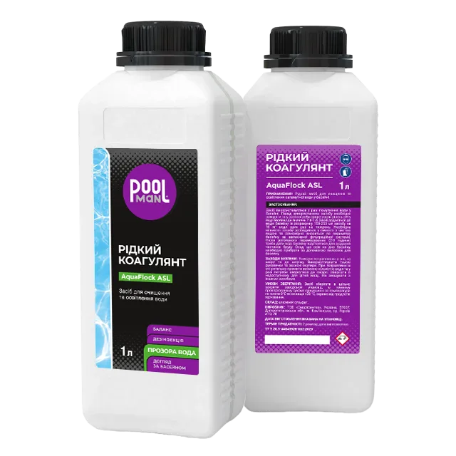 Жидкий коагулянт AquaFlock ASL – Осветление воды – Poolman – фото 2