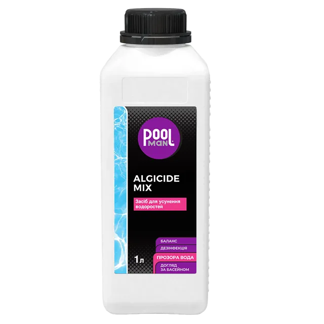 Засіб для усунення водоростей Algicide Mix 1 л – Усунення водоростей – Poolman – загальний вигляд