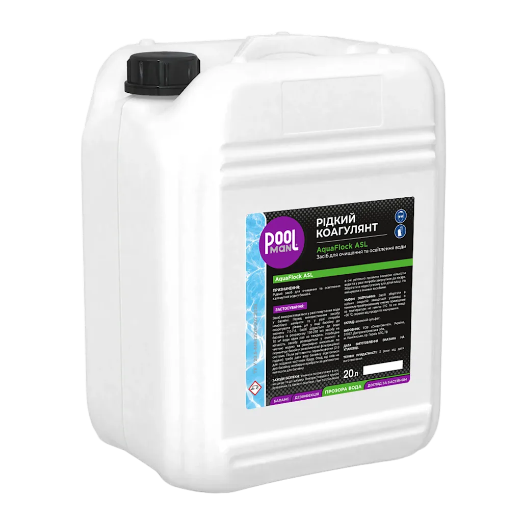 Жидкий коагулянт AquaFlock ASL – Осветление воды – Poolman – фото 7