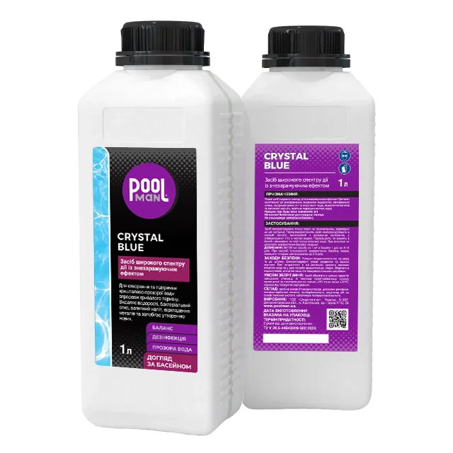 Засіб широкого спектру дії із знезаражуючим ефектом 6 в 1 Crystal Blue 5 л – Допоміжні засоби – Poolman – загальний вигляд