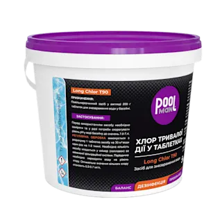  Хлор длительного действия в таблетках Long Chlor T90 – Дезинфекция воды хлором – Poolman – фото 2