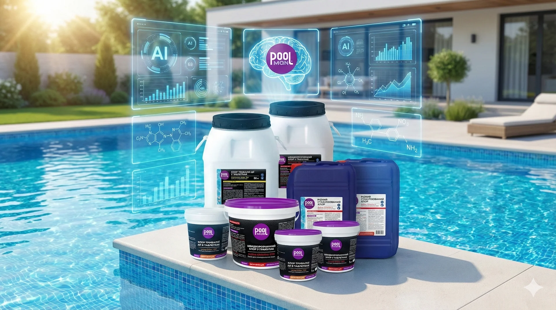 Перші в Україні: Poolman запускає розумного AI-консультанта для догляду за басейном